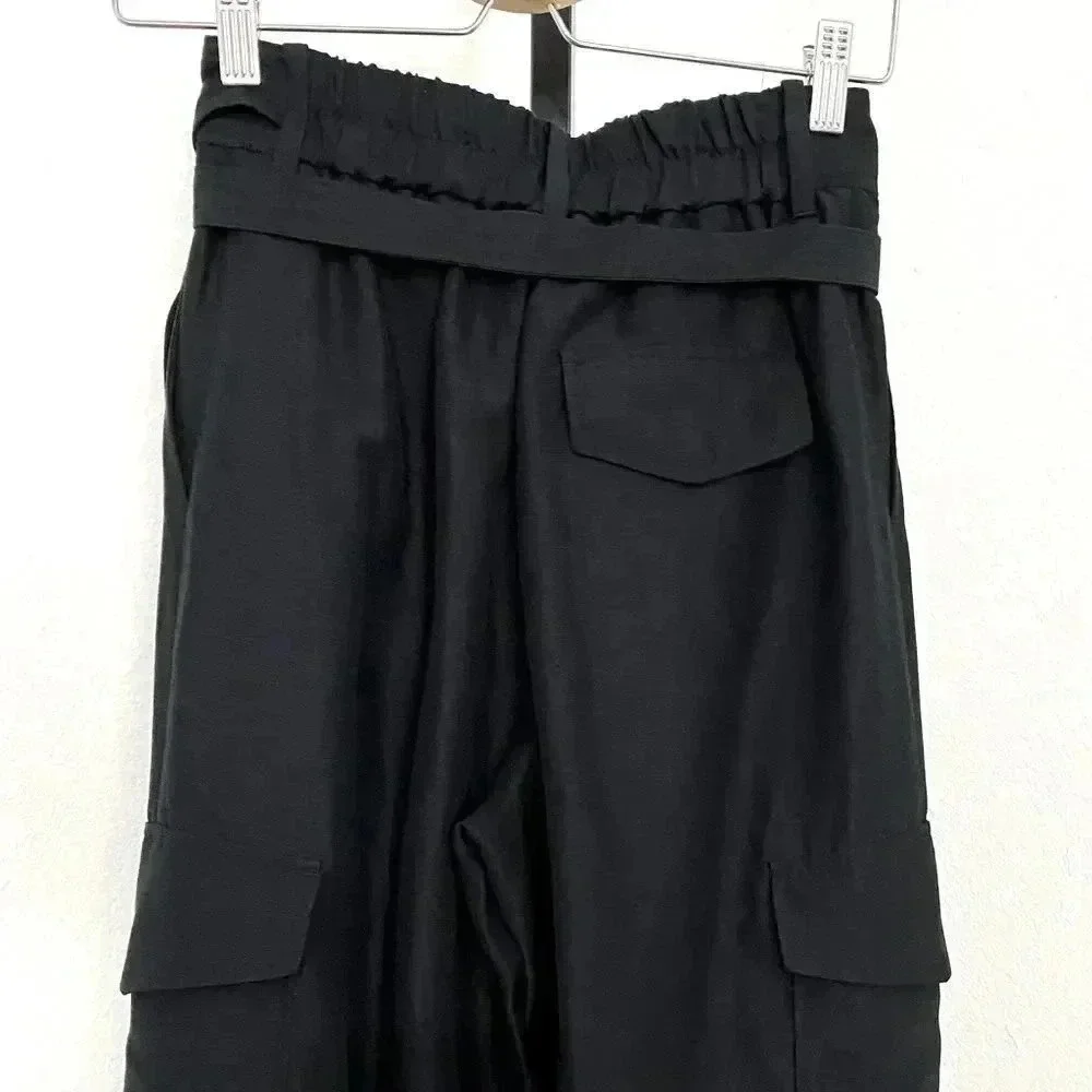 Aritzia Wilfred Straight Cargo Pants Size 2 Kafka Utility Black Like New